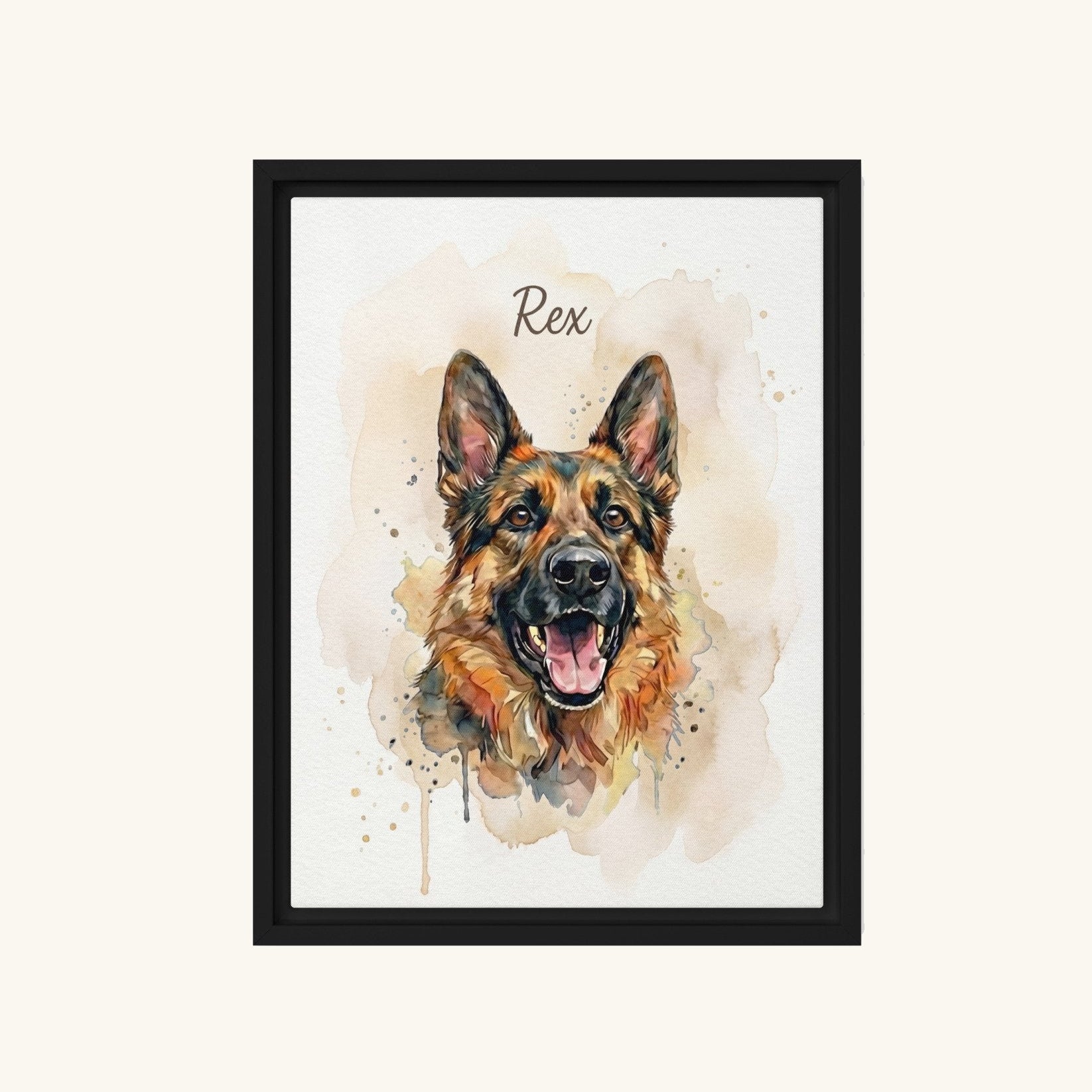 Custom Framed Pet Canvas