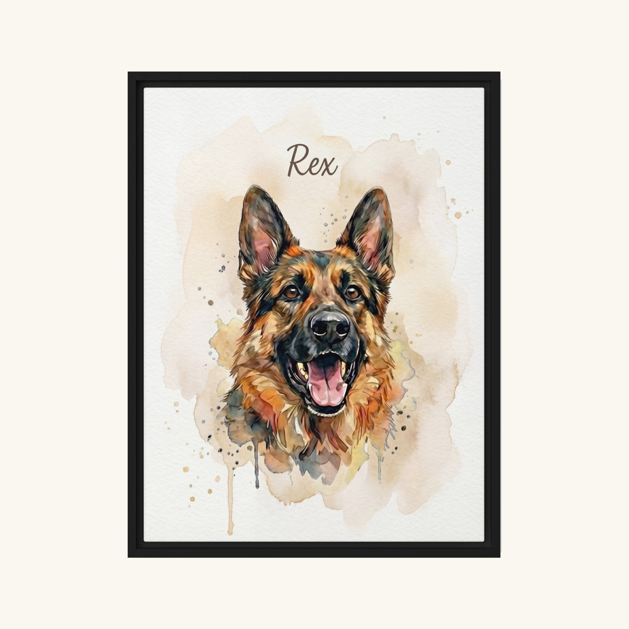 Custom Framed Pet Canvas