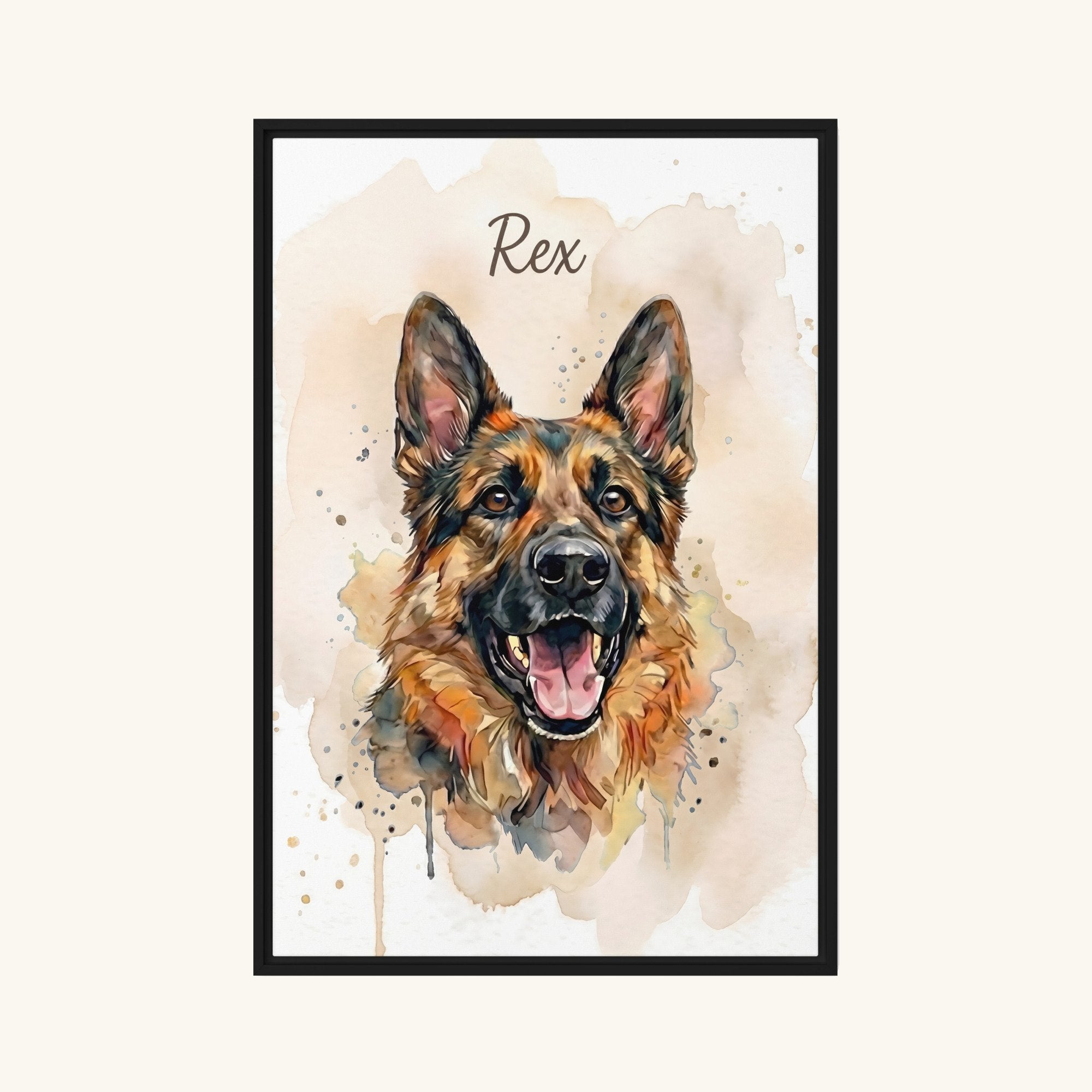 Custom Framed Pet Canvas