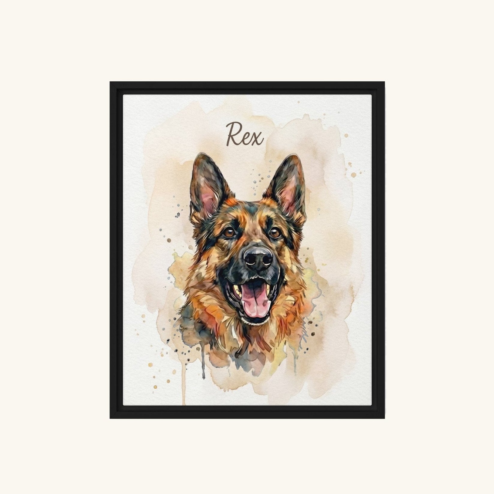 Custom Framed Pet Canvas