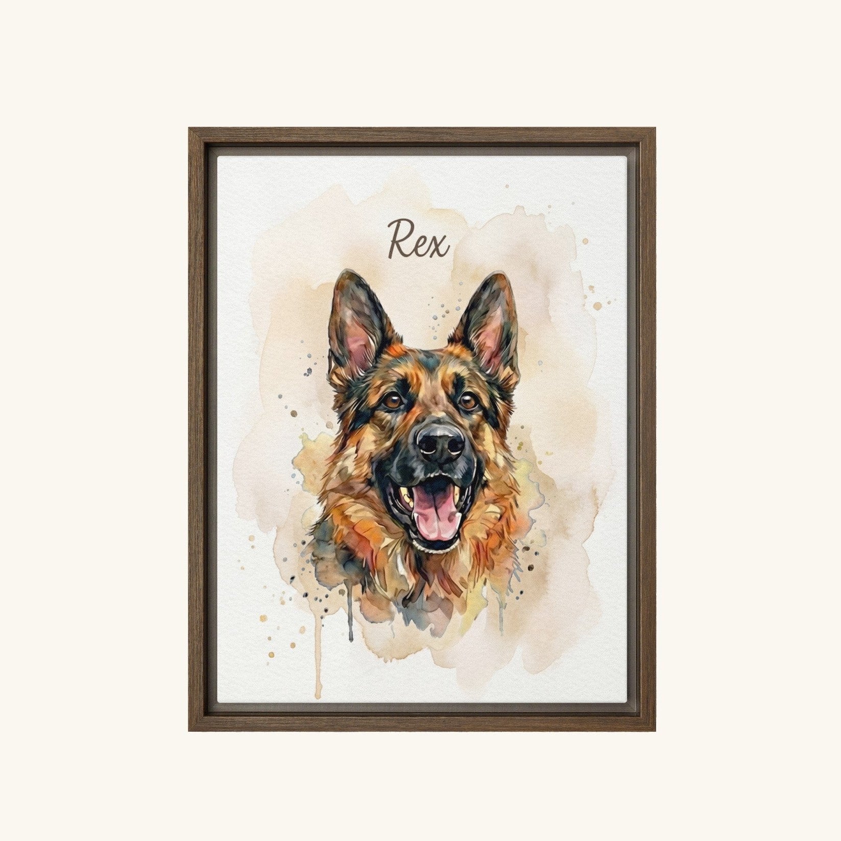 Custom Framed Pet Canvas