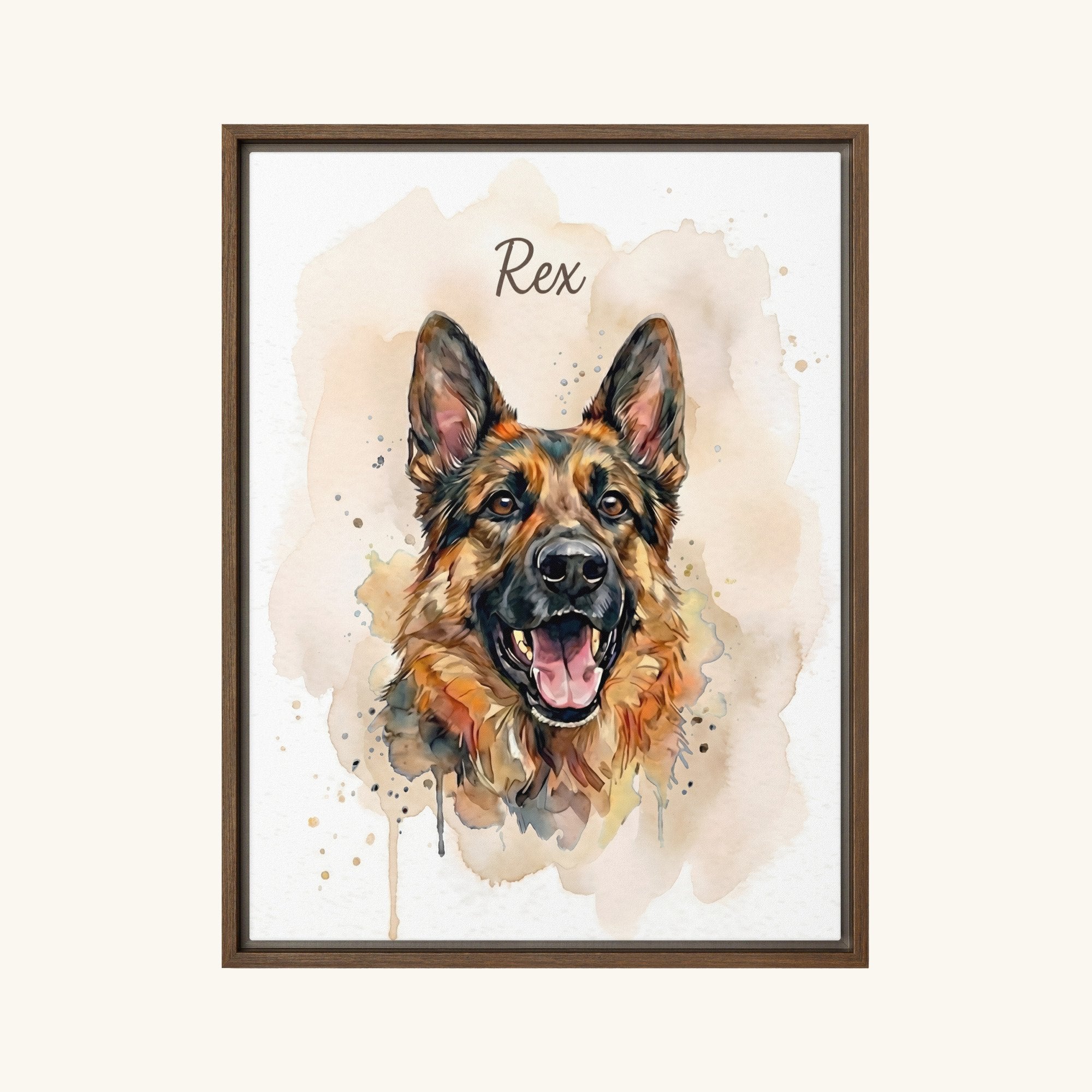 Custom Framed Pet Canvas