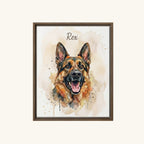 Custom Framed Pet Canvas