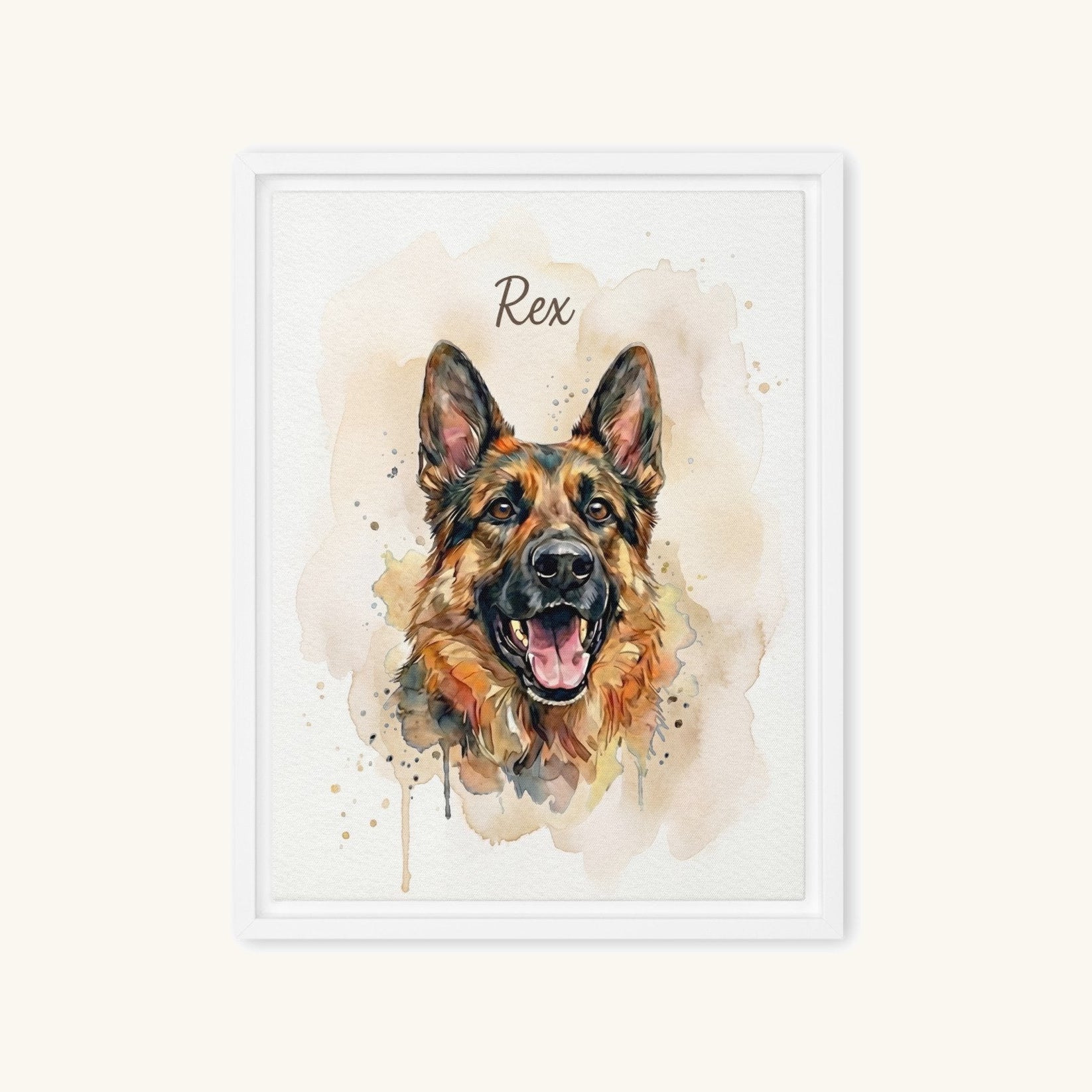 Custom Framed Pet Canvas