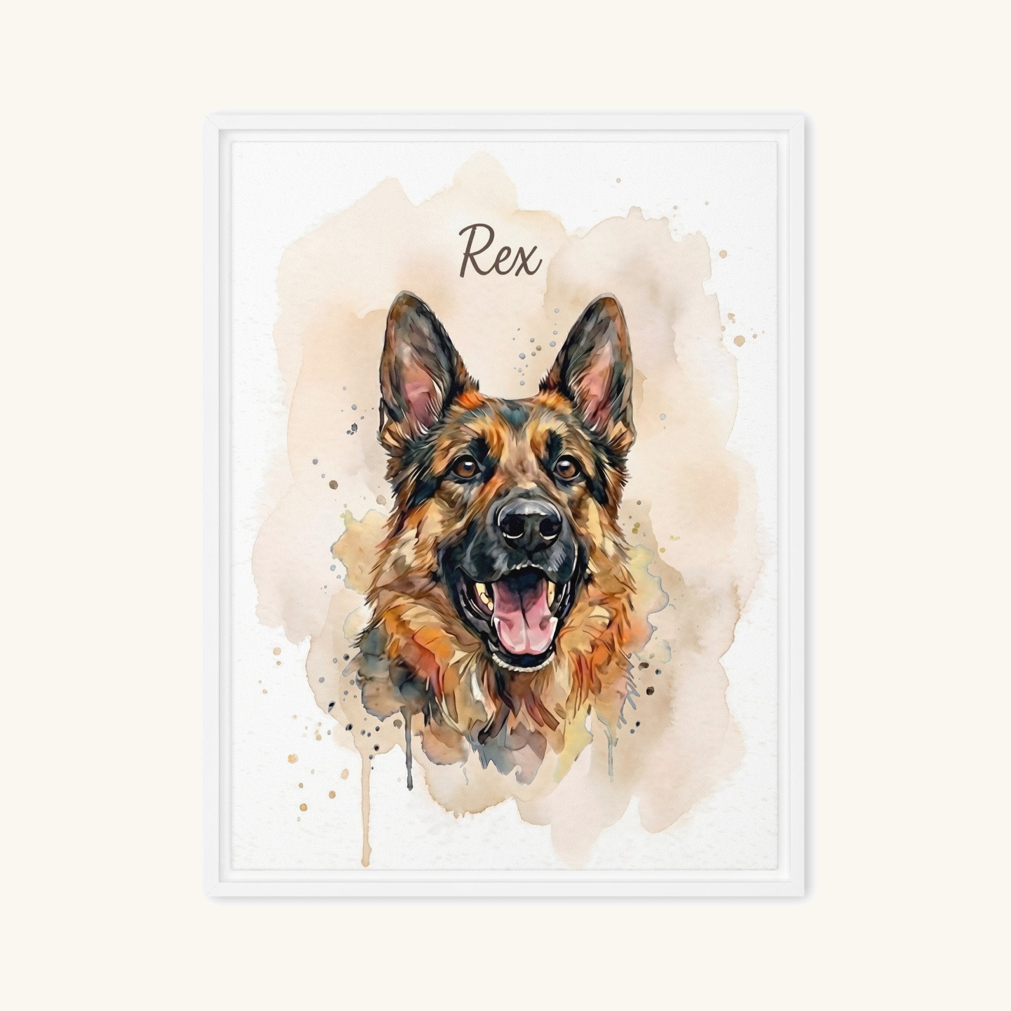Custom Framed Pet Canvas
