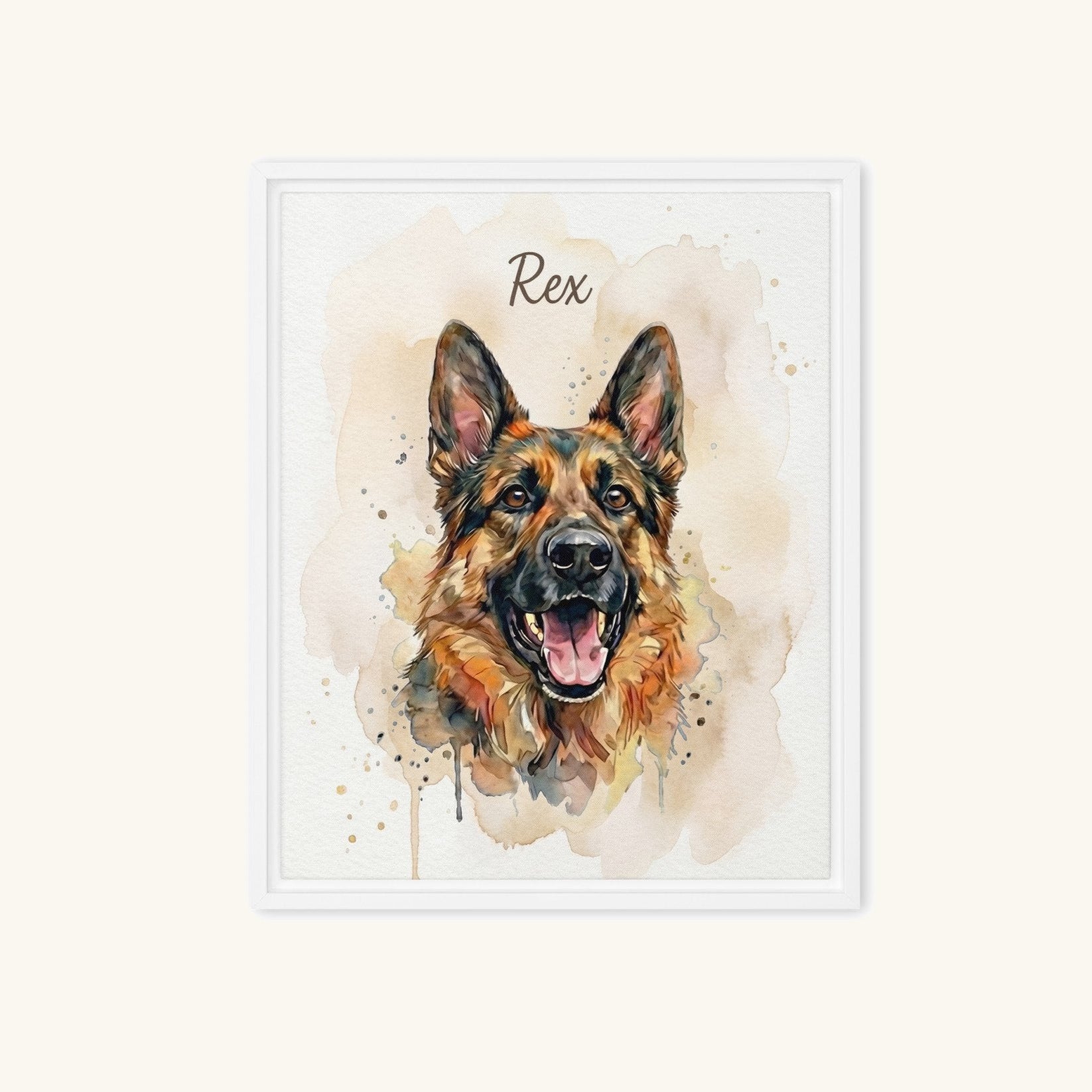 Custom Framed Pet Canvas