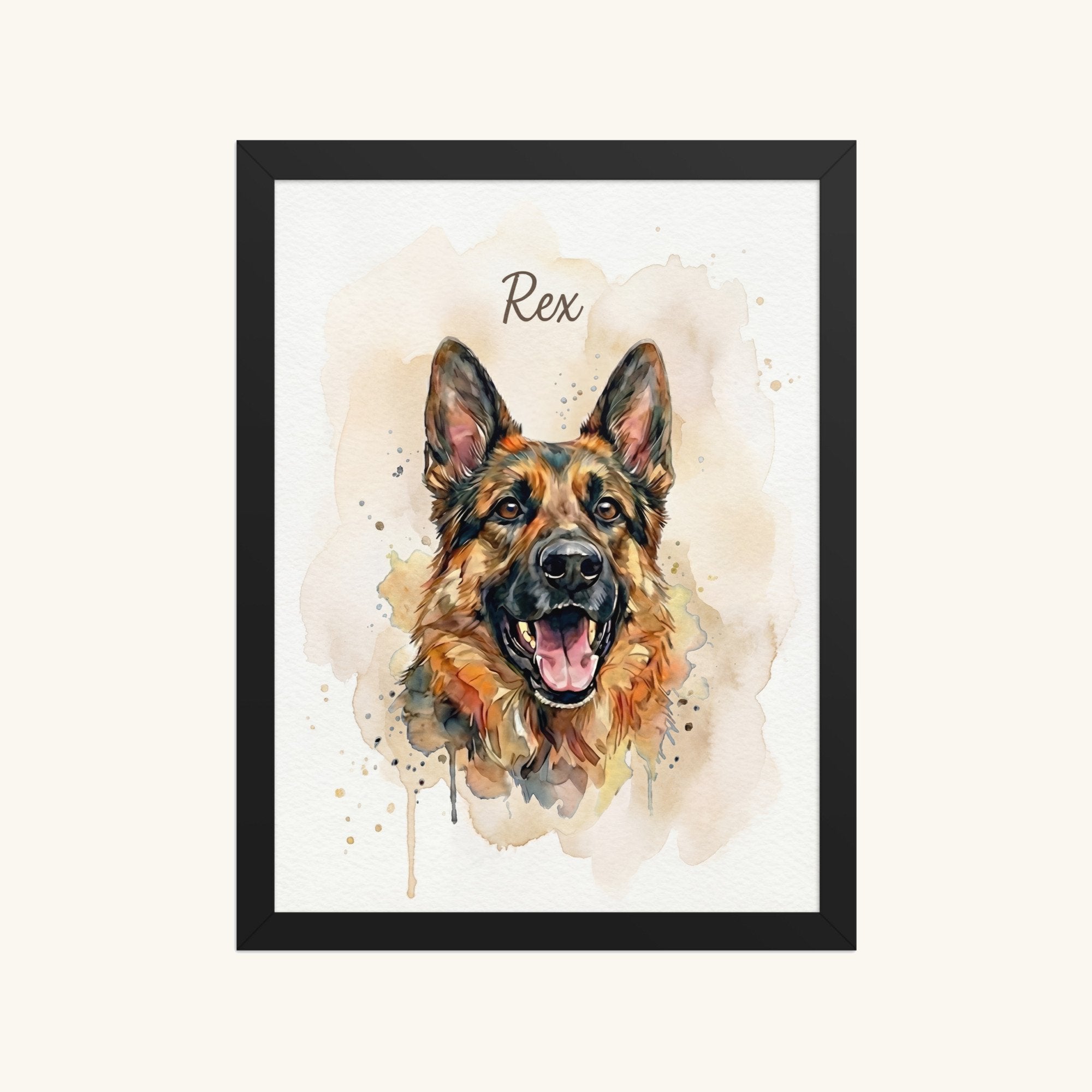 Custom Framed Pet Poster