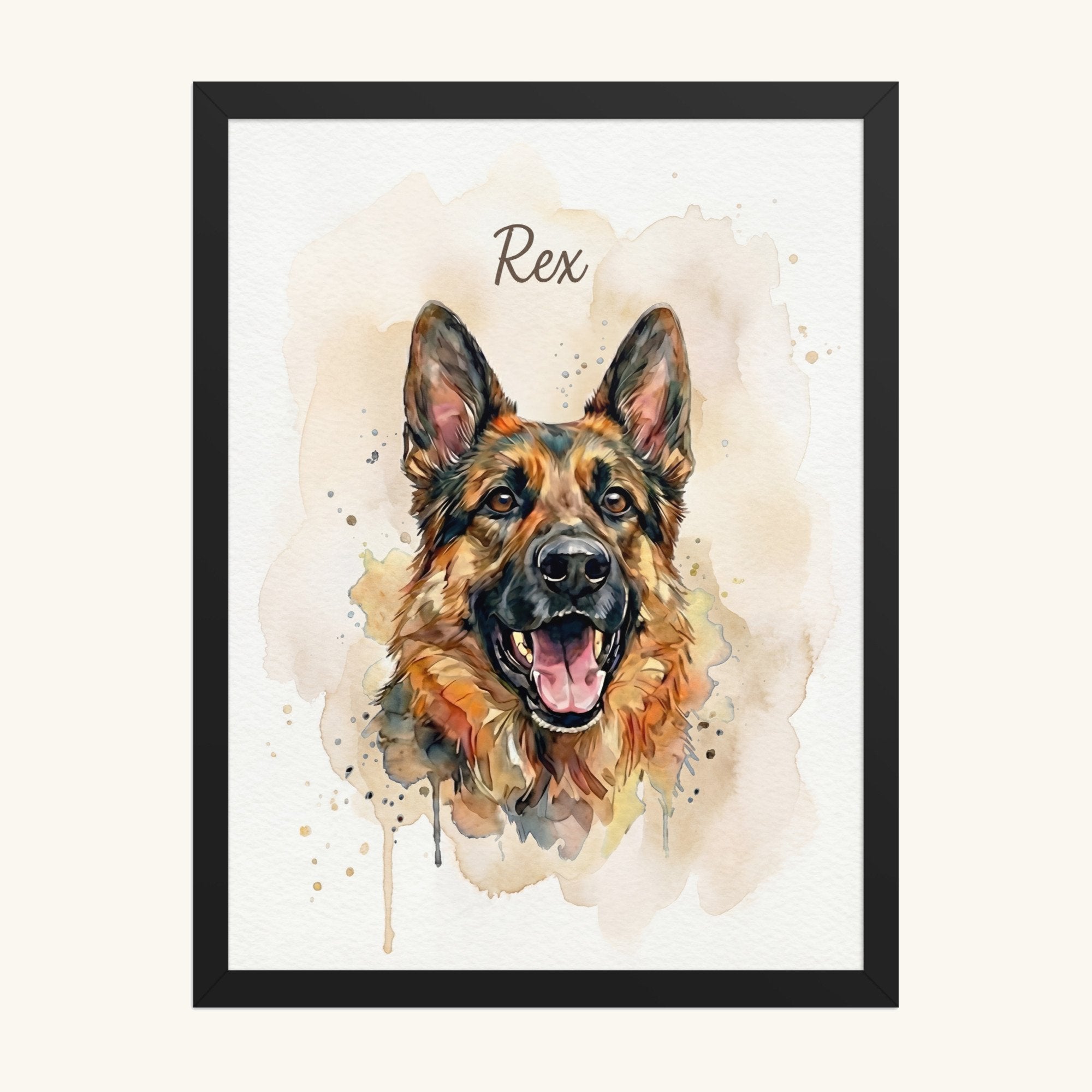Custom Framed Pet Poster