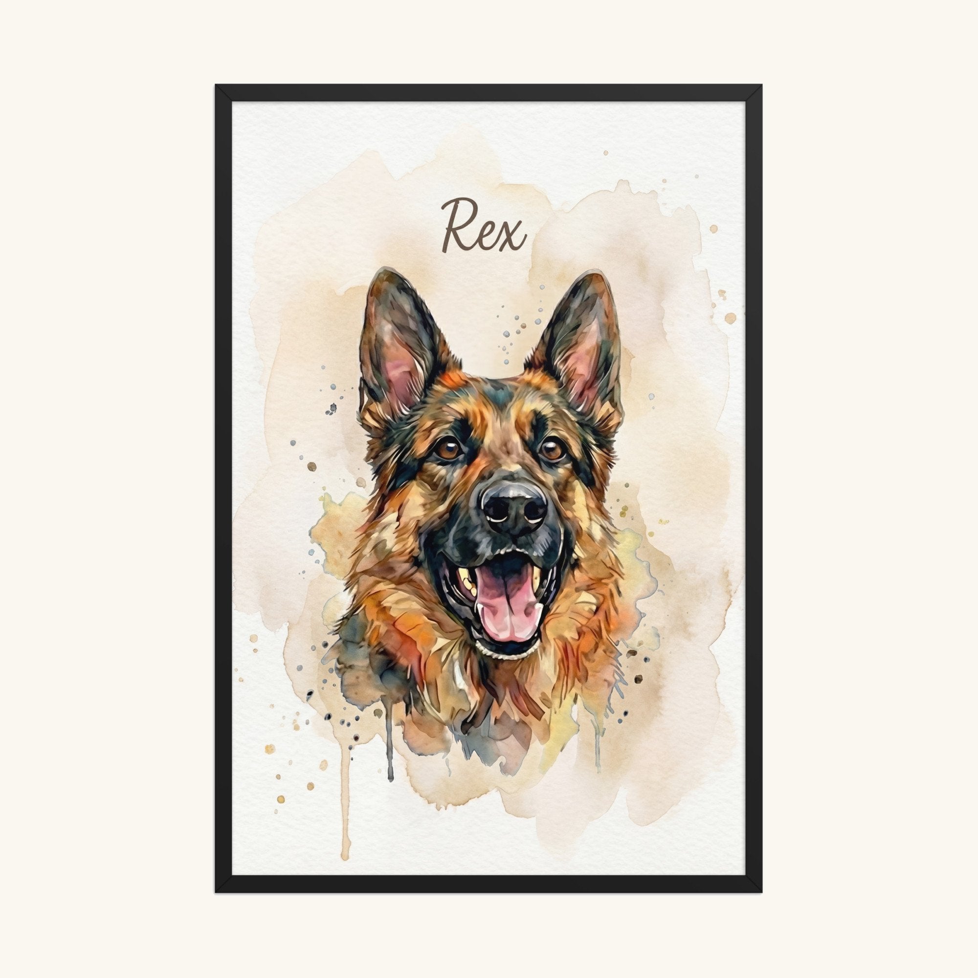 Custom Framed Pet Poster