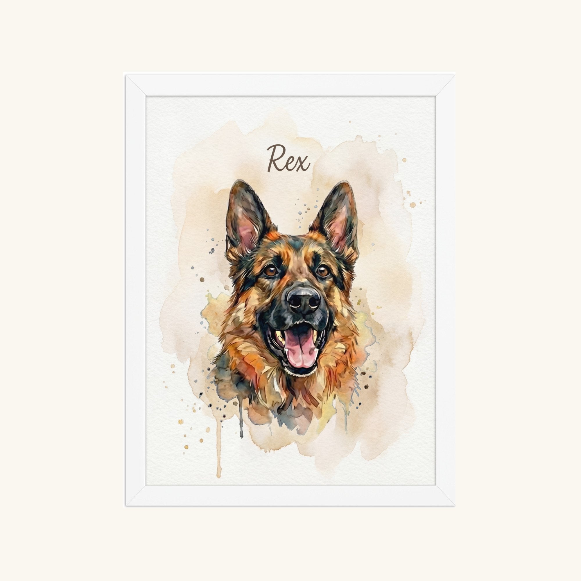 Custom Framed Pet Poster