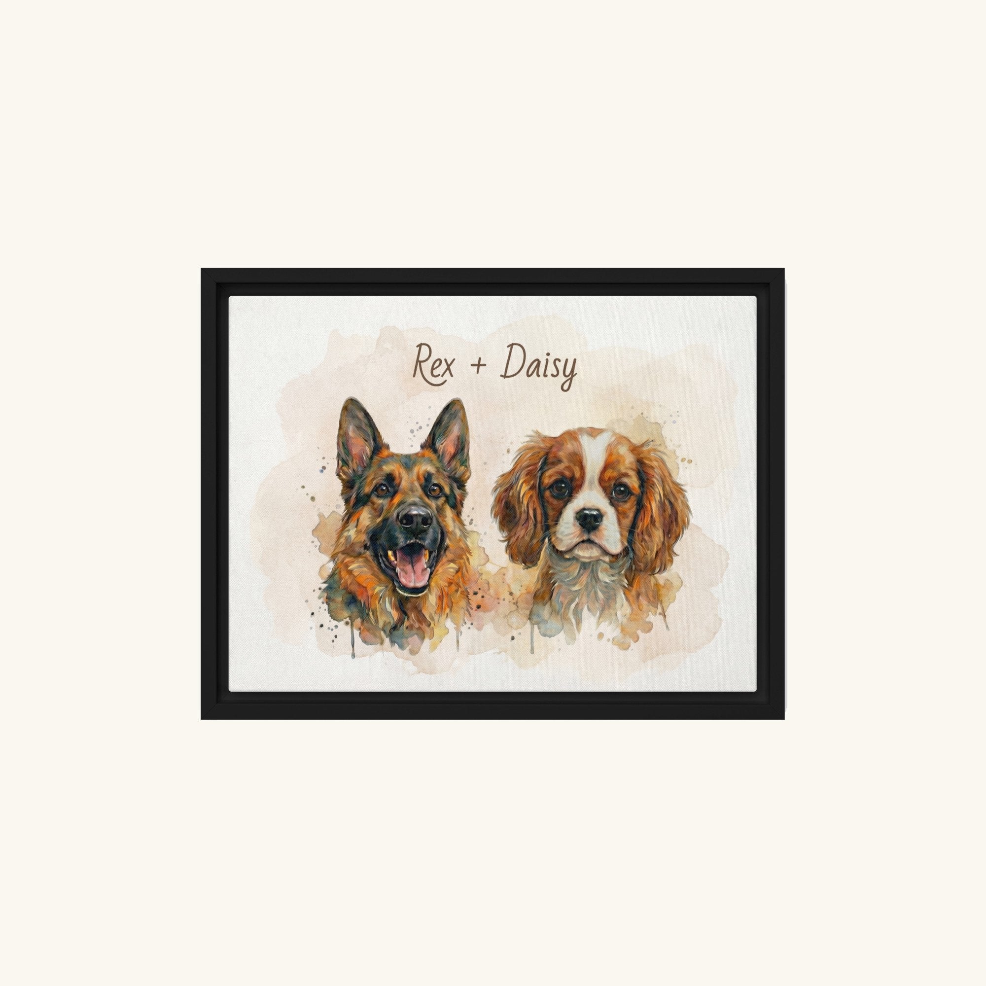 Custom Framed Pet Canvas