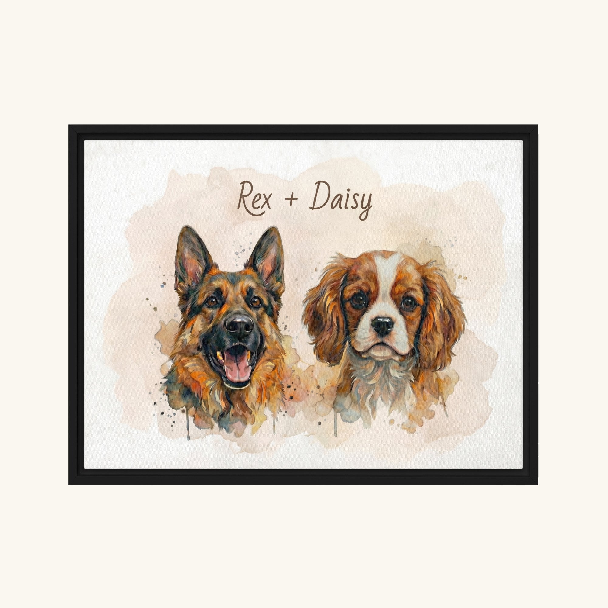 Custom Framed Pet Canvas