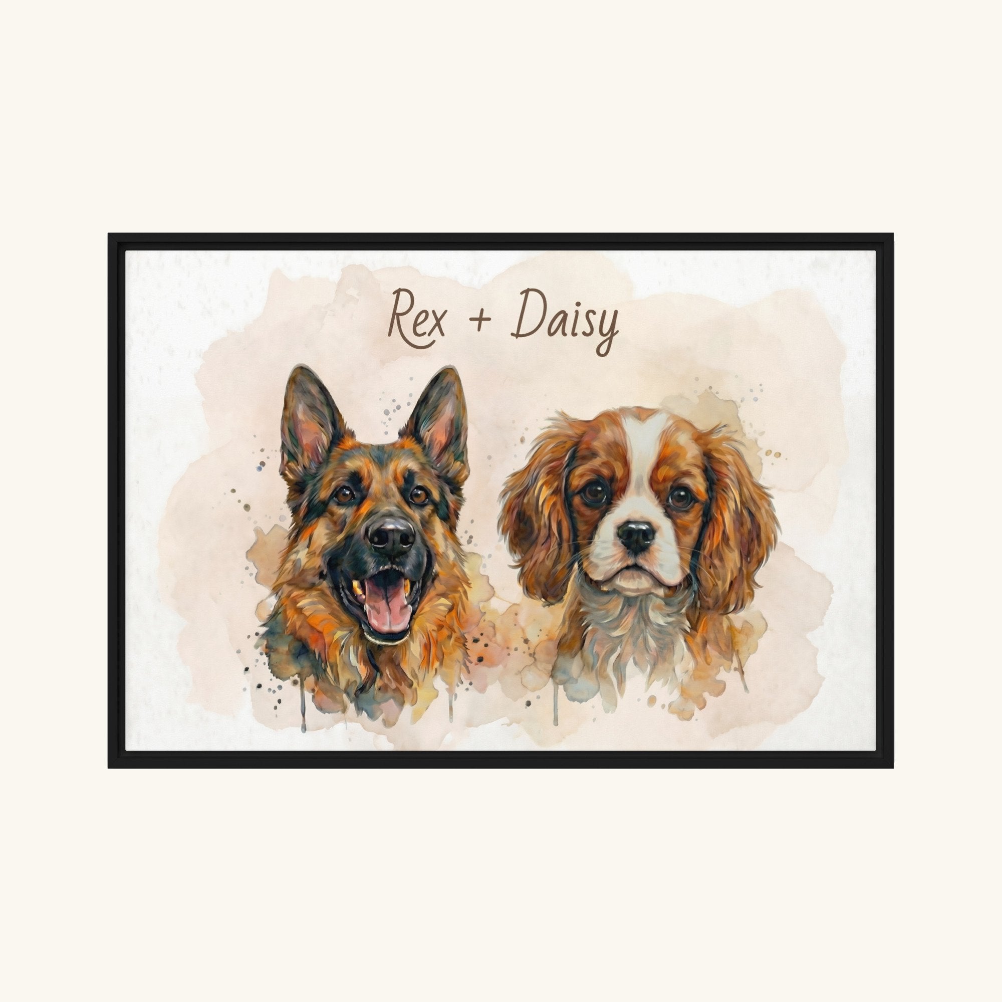 Custom Framed Pet Canvas