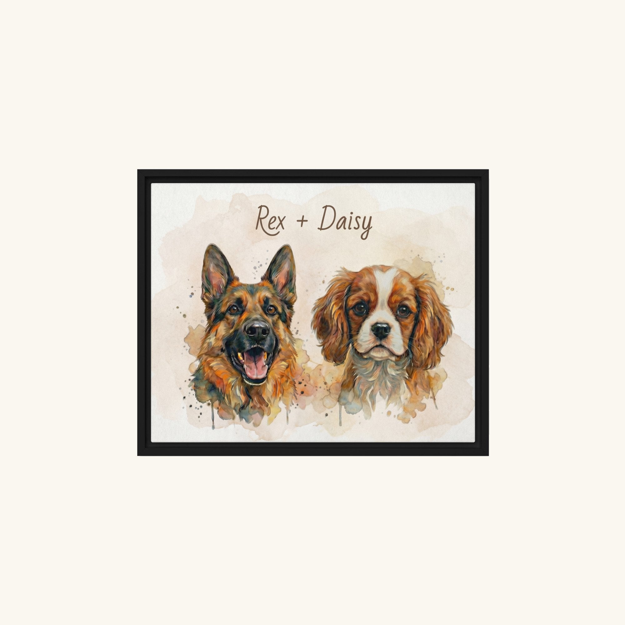 Custom Framed Pet Canvas