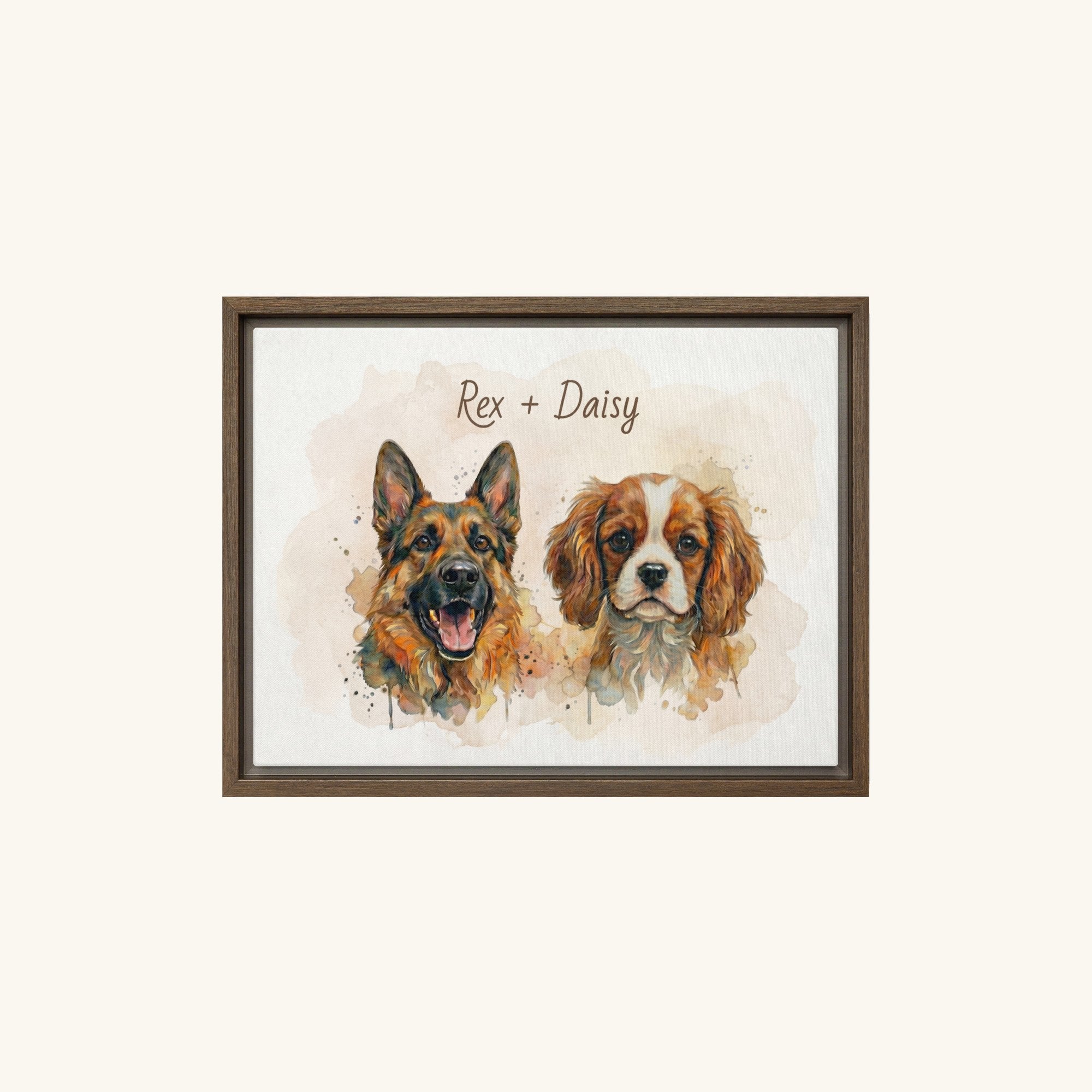 Custom Framed Pet Canvas
