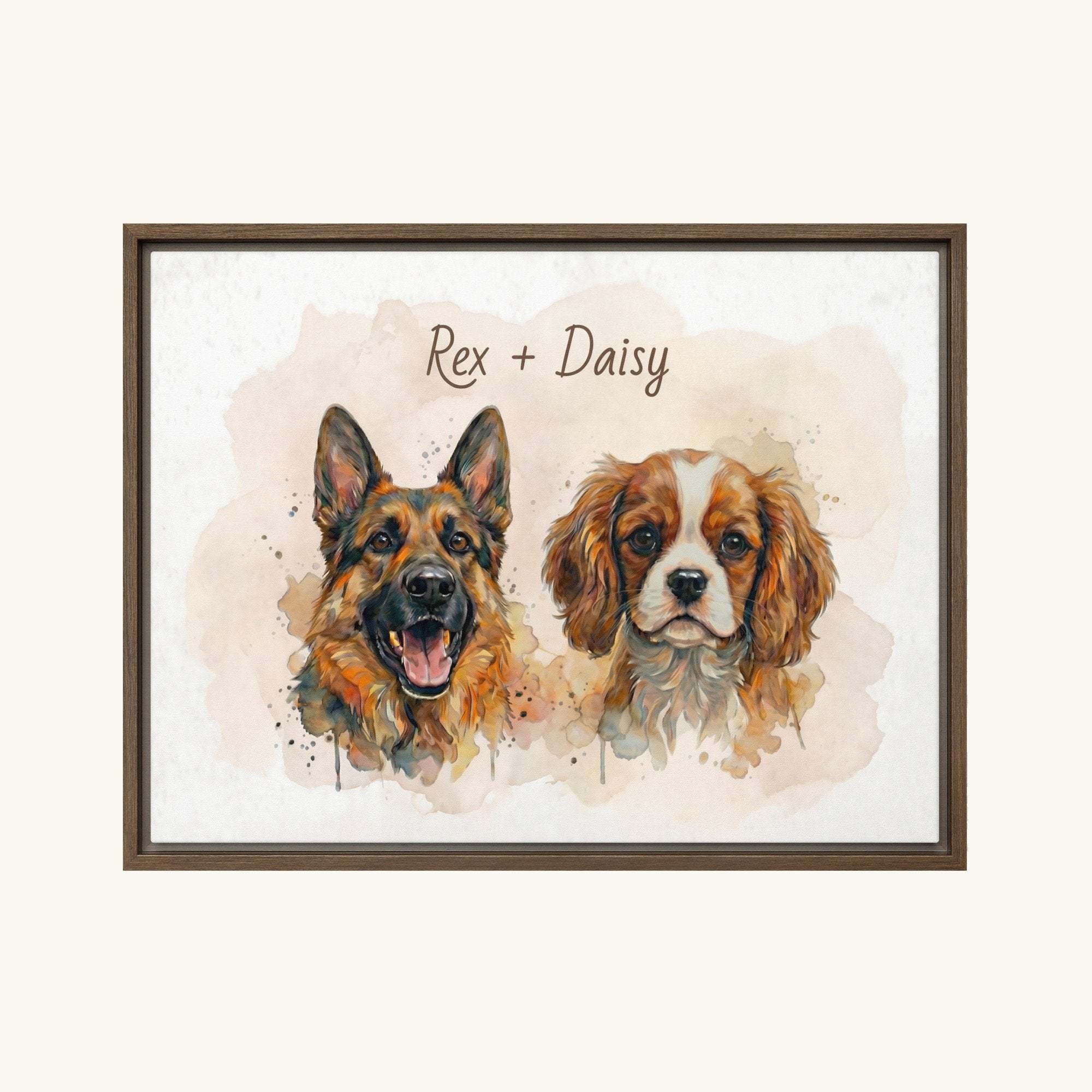 Custom Framed Pet Canvas