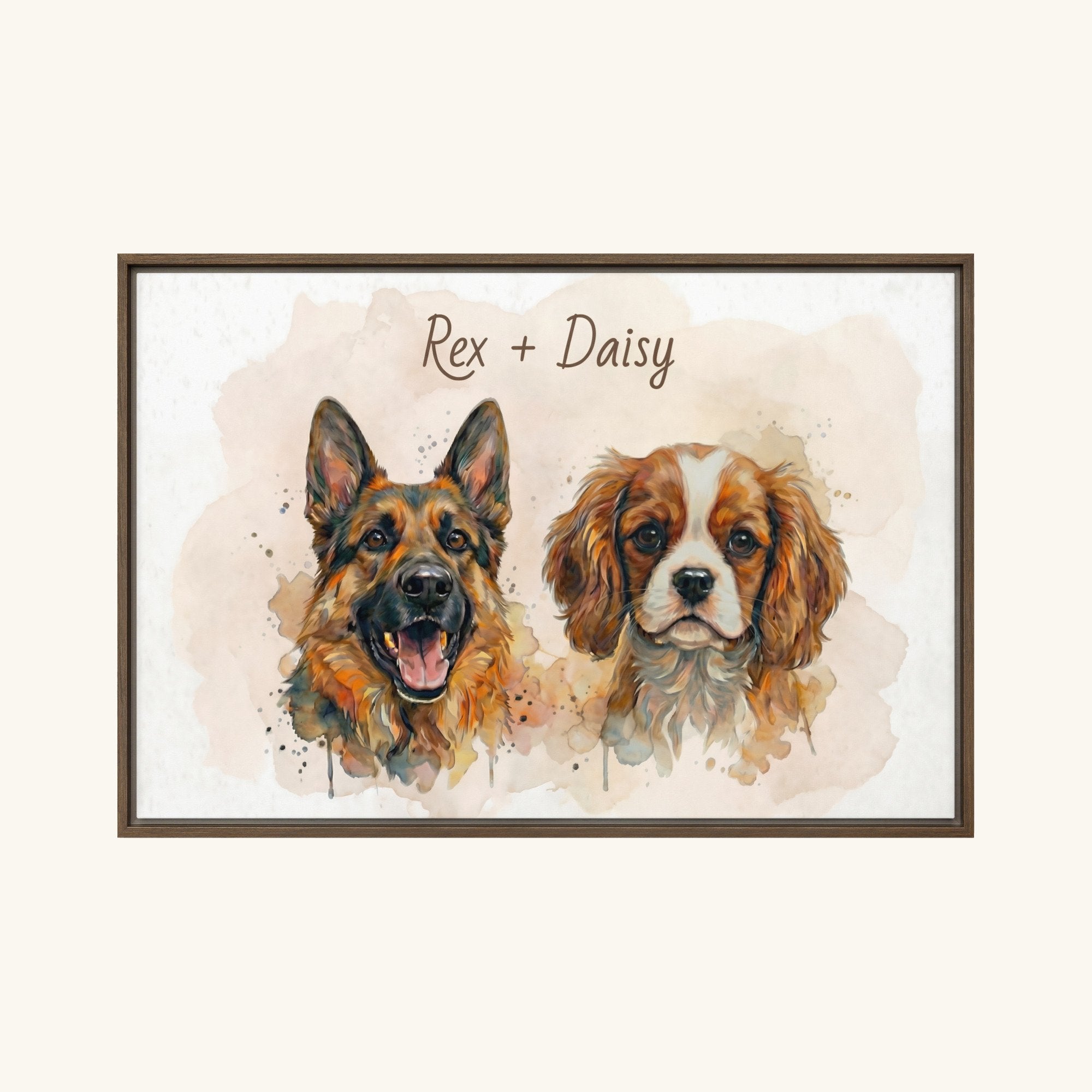 Custom Framed Pet Canvas