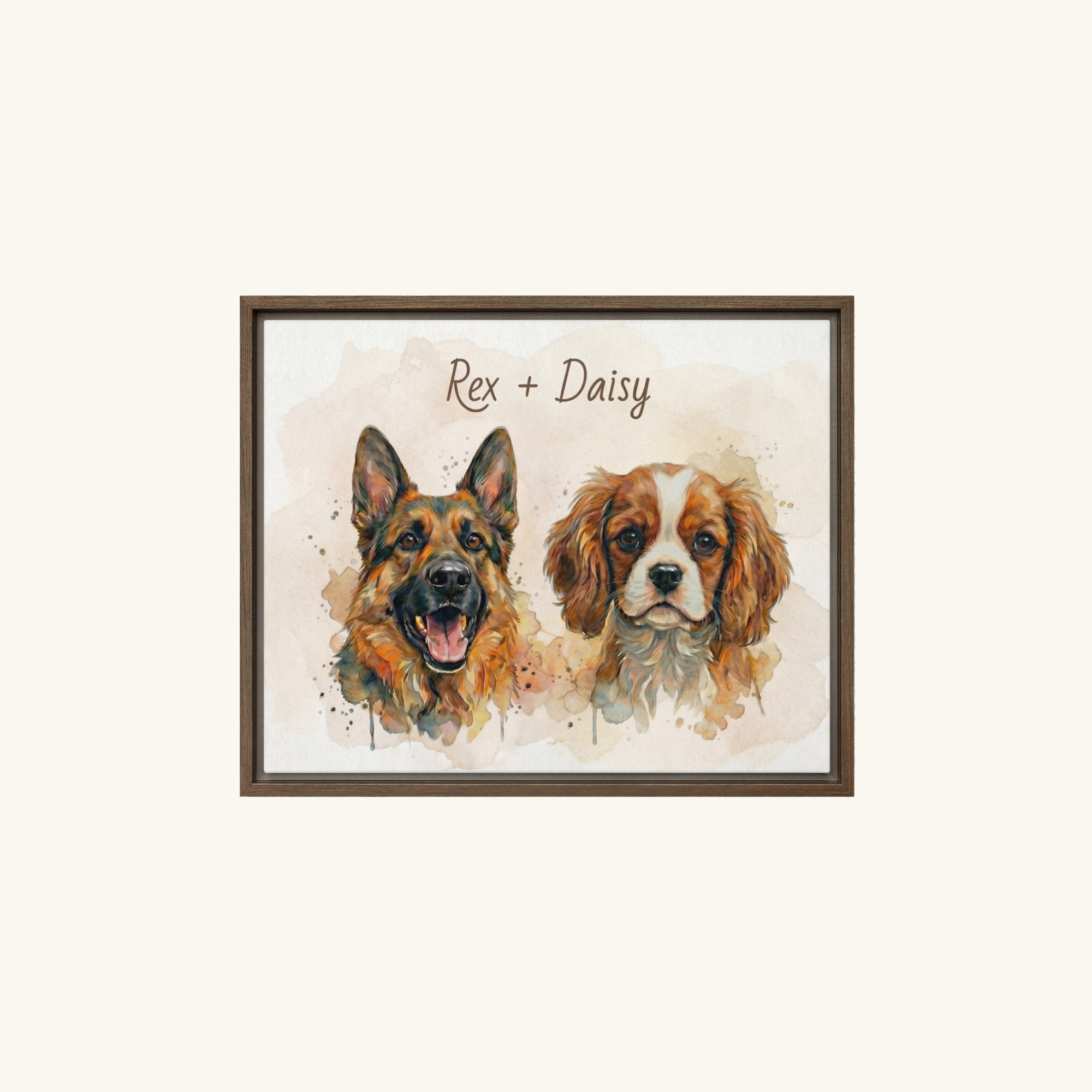 Custom Framed Pet Canvas