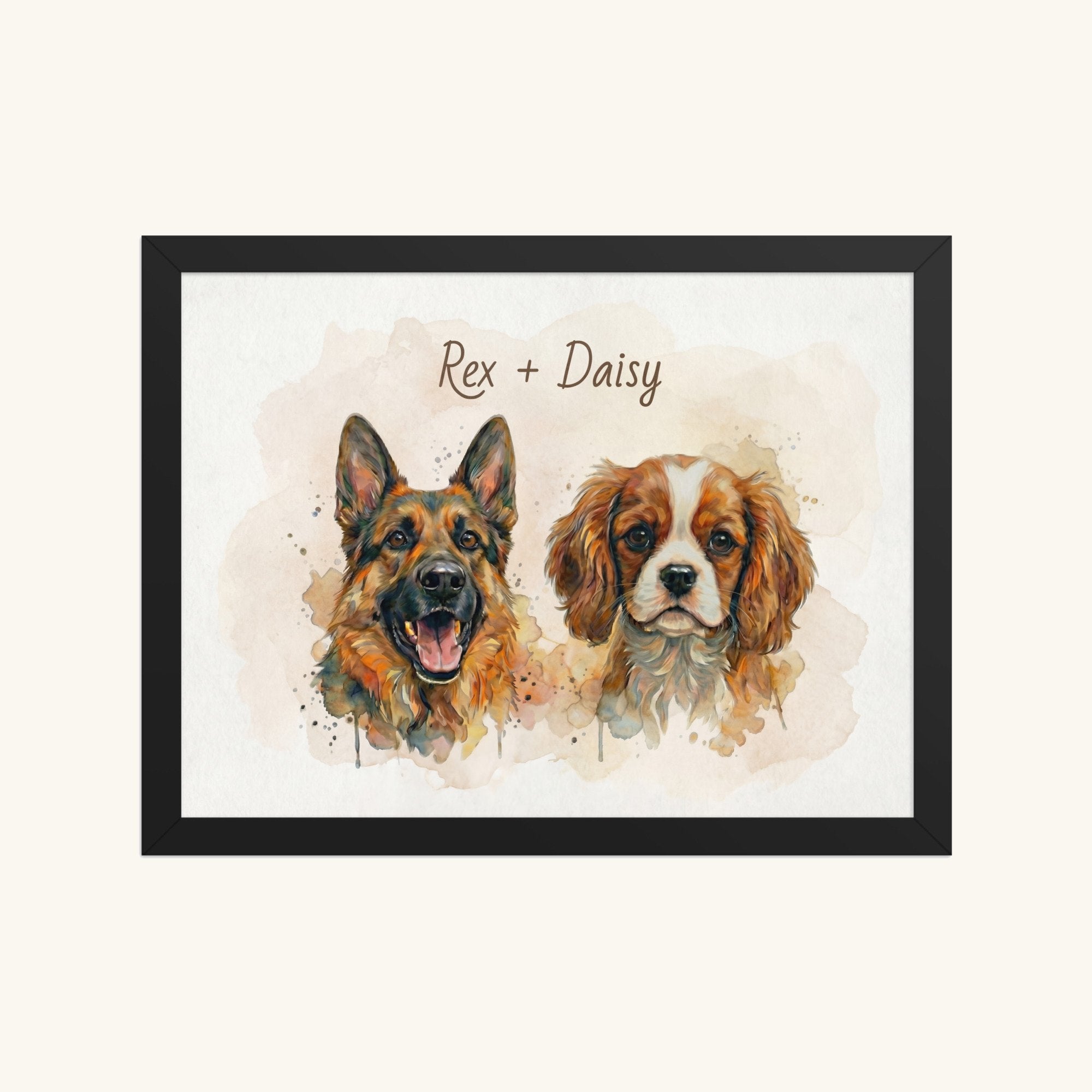 Custom Framed Pet Poster