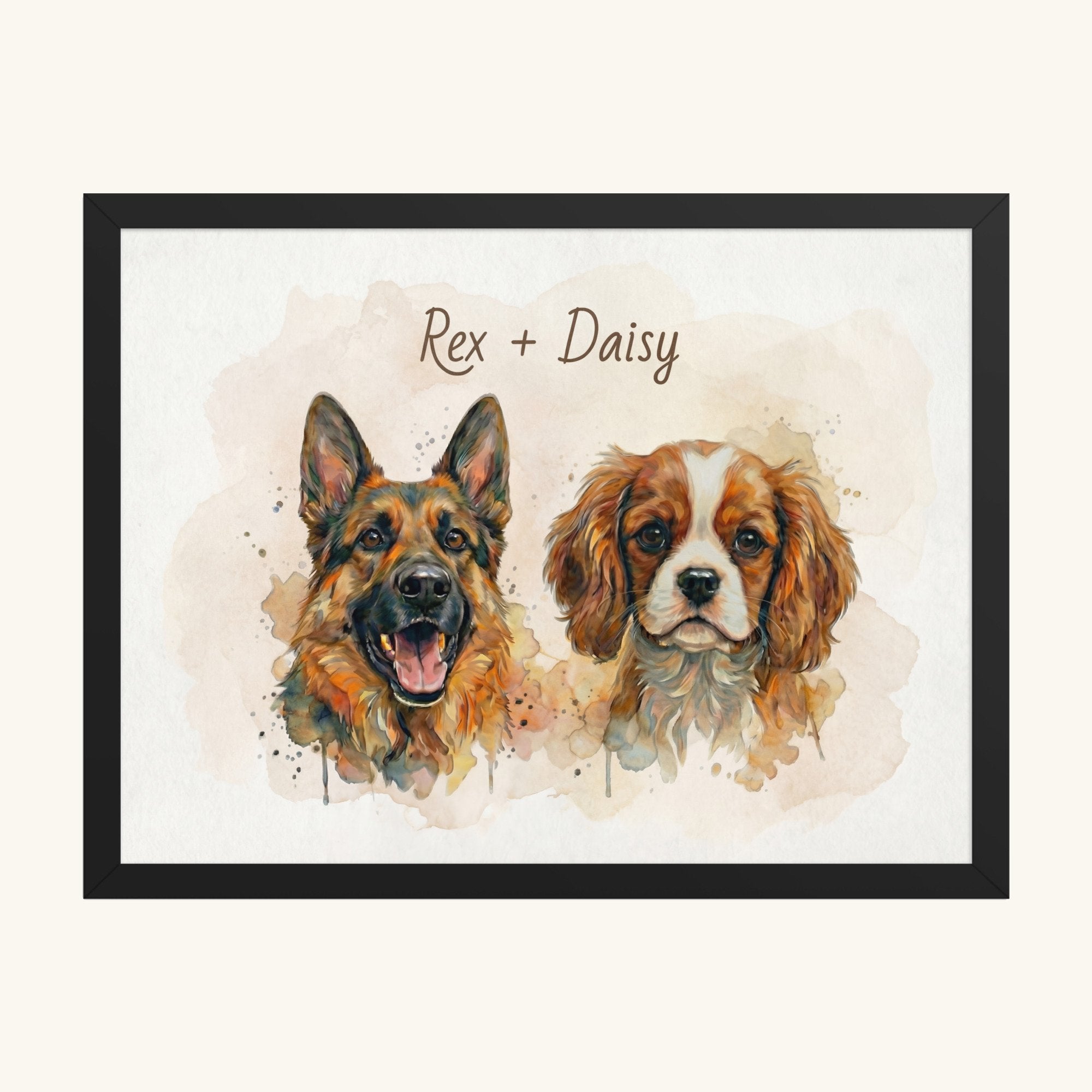 Custom Framed Pet Poster