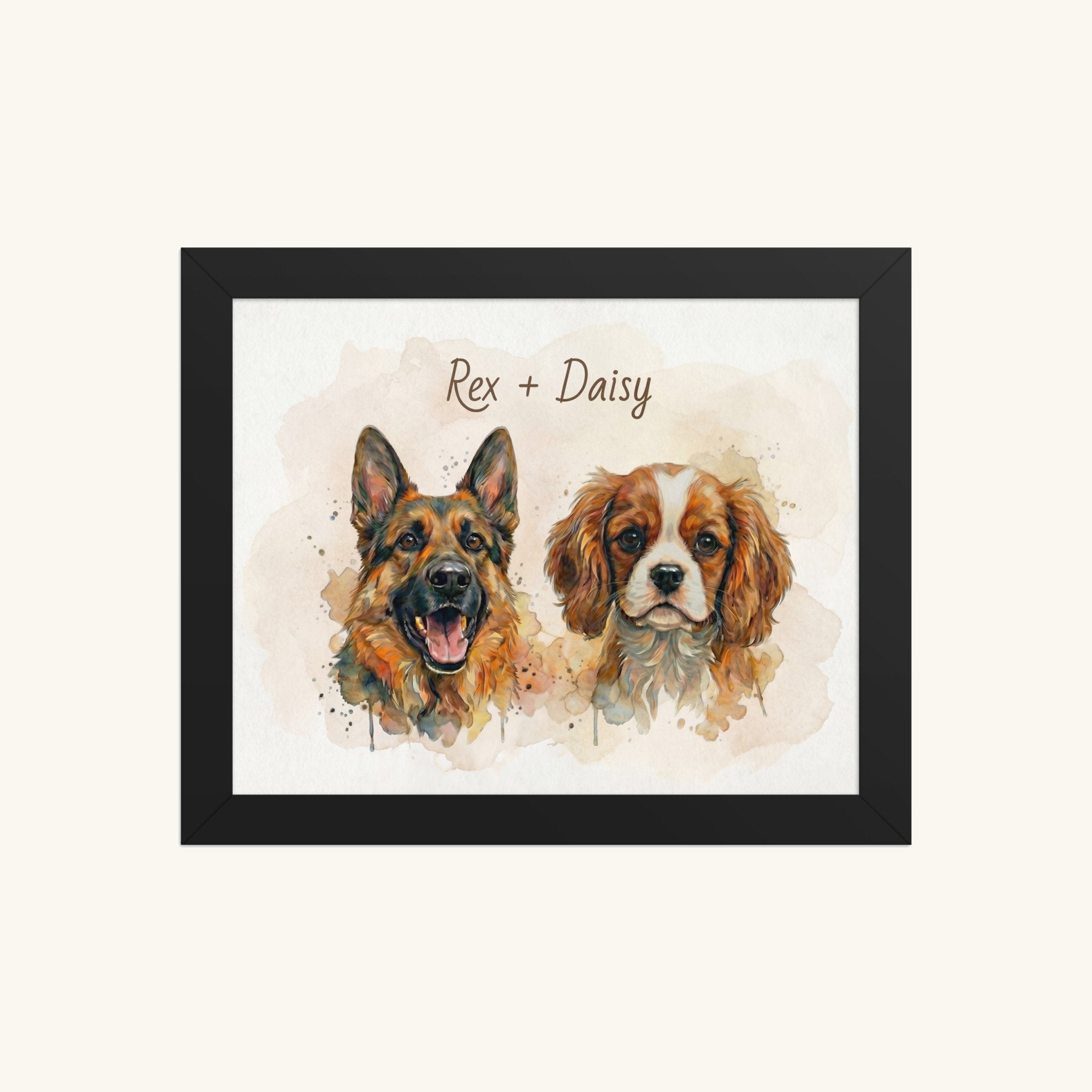 Custom Framed Pet Poster