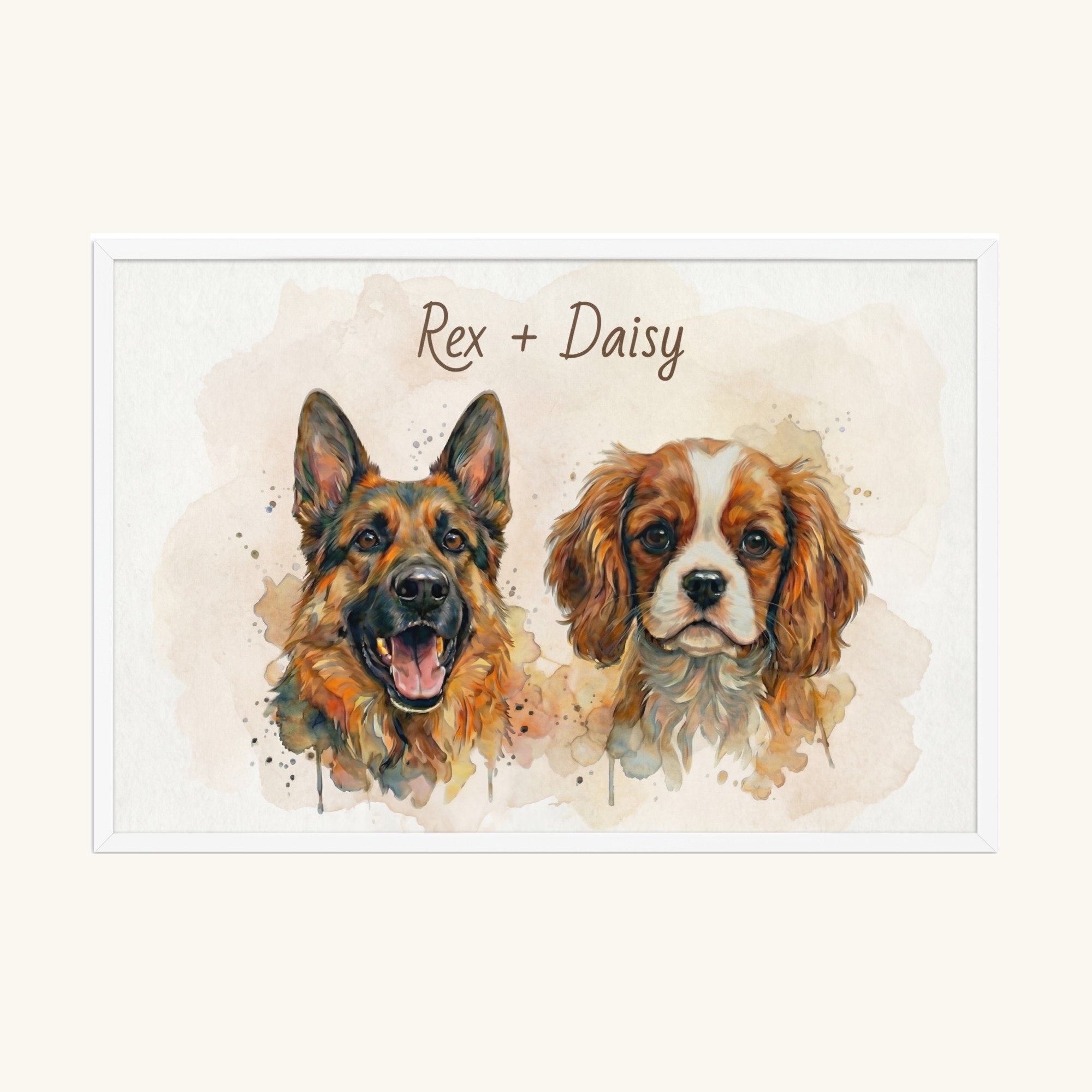 Custom Framed Pet Poster