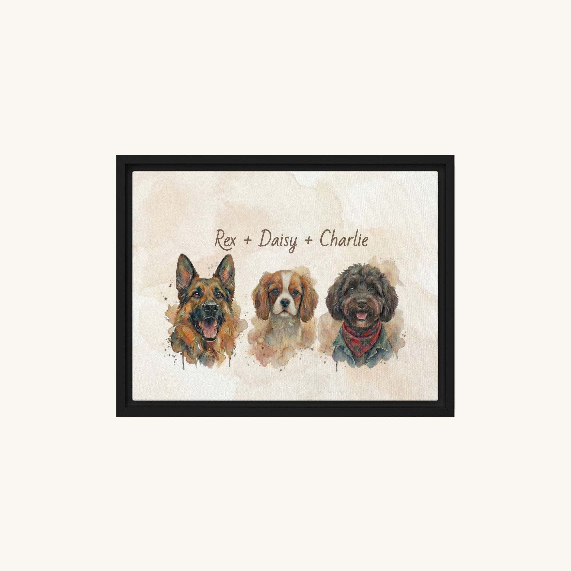 Custom Framed Pet Canvas