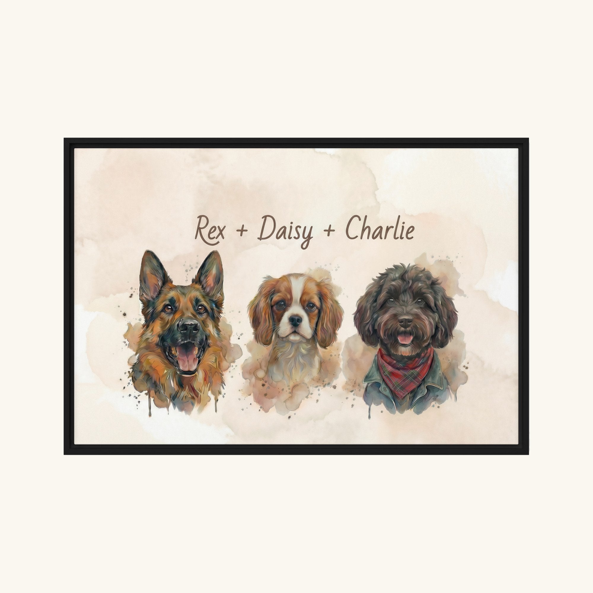 Custom Framed Pet Canvas