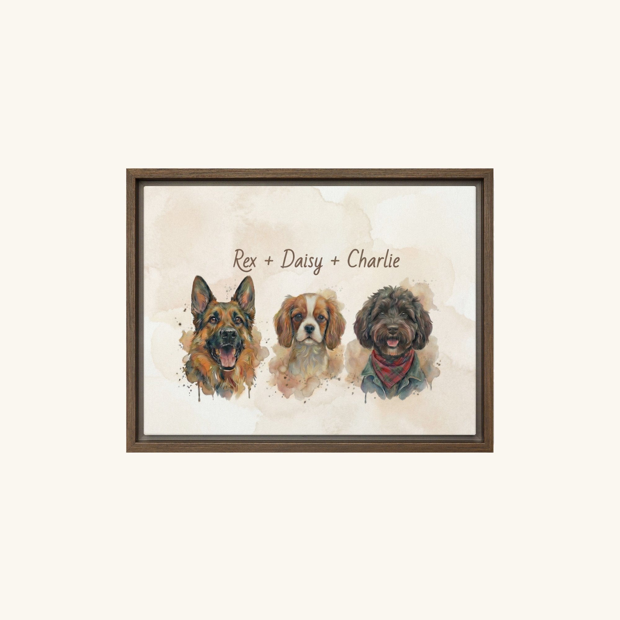 Custom Framed Pet Canvas