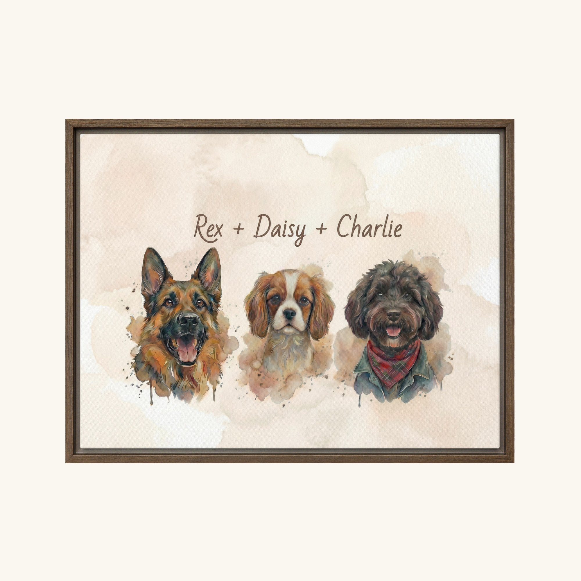 Custom Framed Pet Canvas