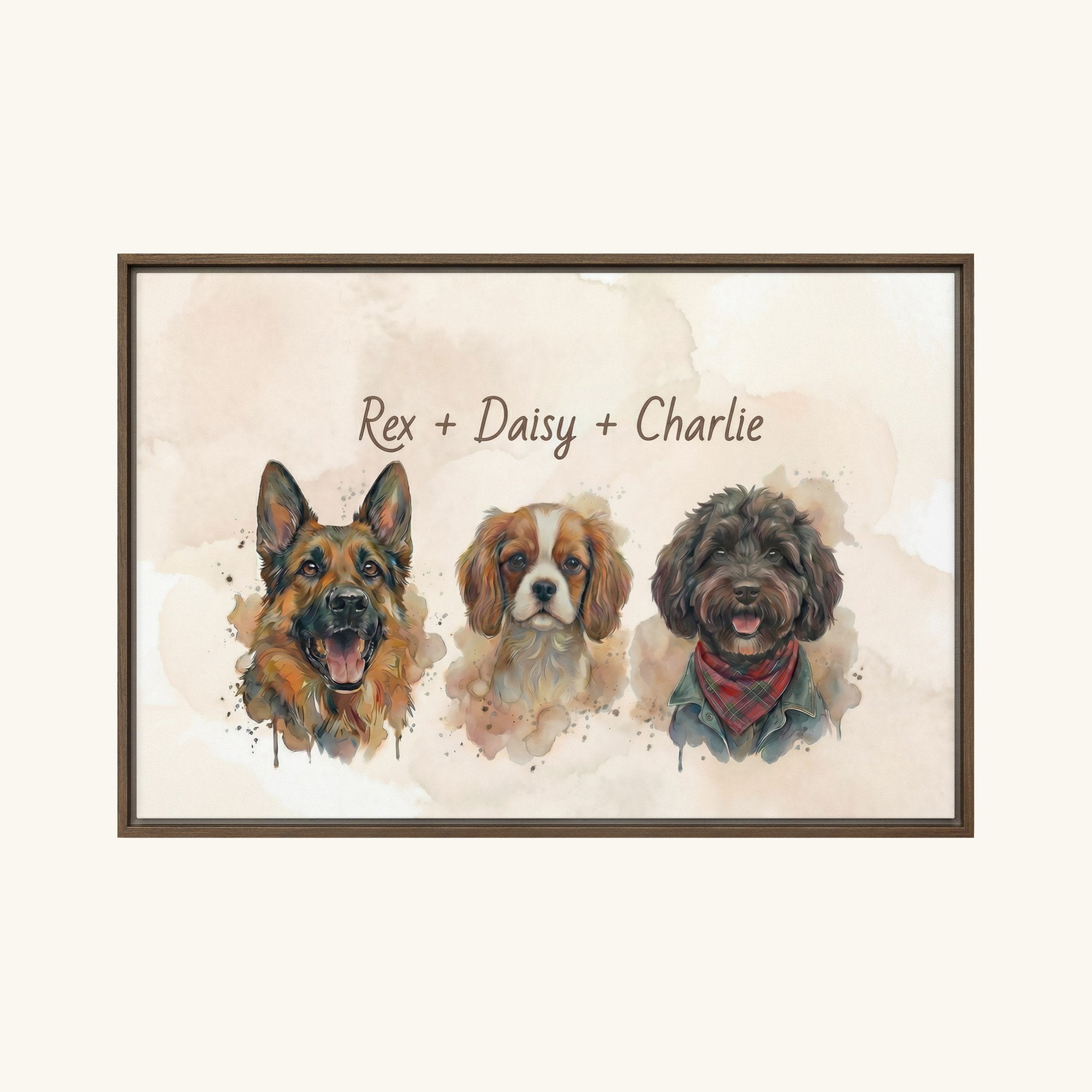 Custom Framed Pet Canvas