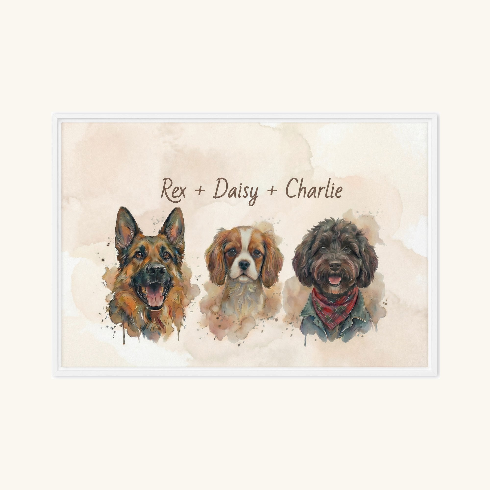 Custom Framed Pet Canvas
