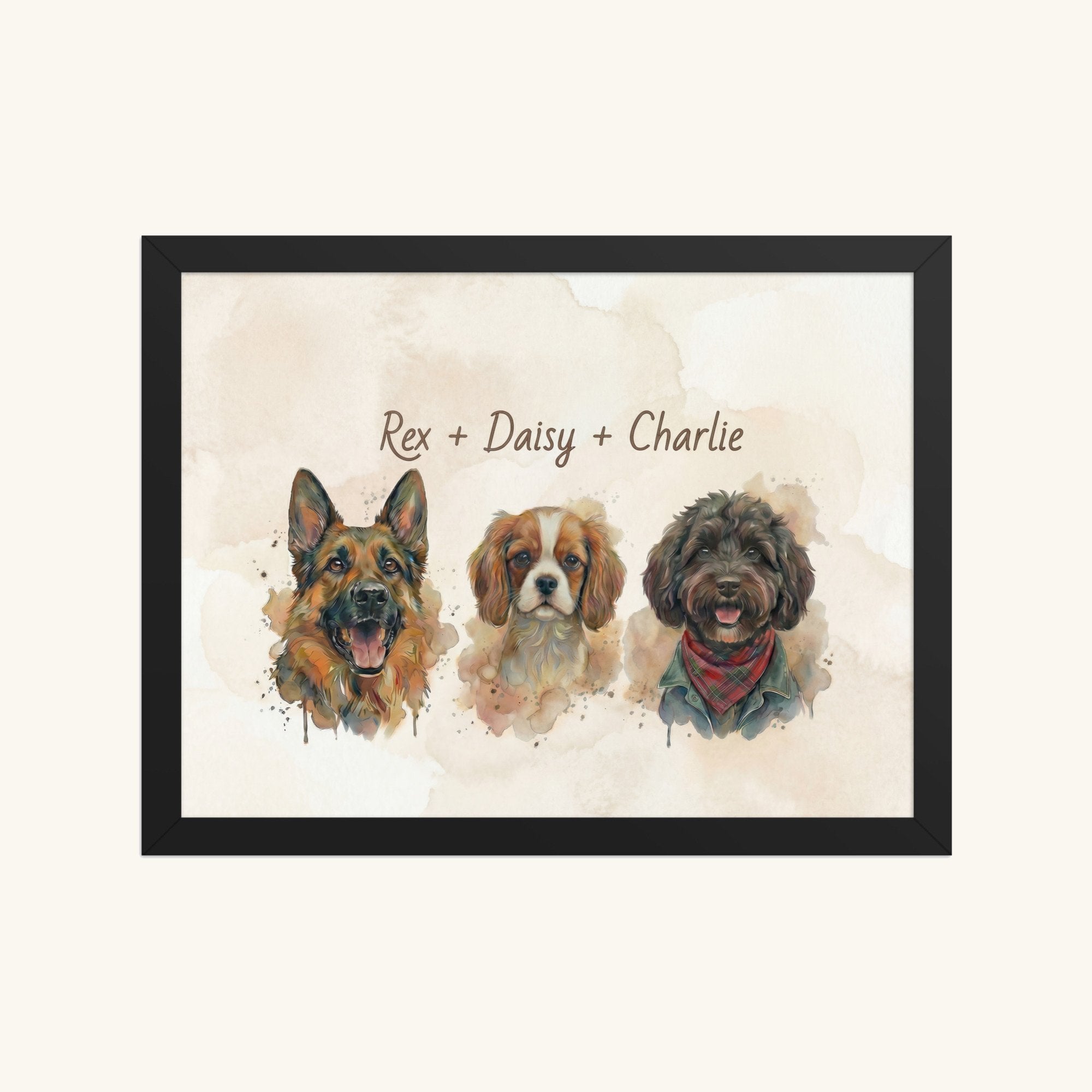 Custom Framed Pet Poster