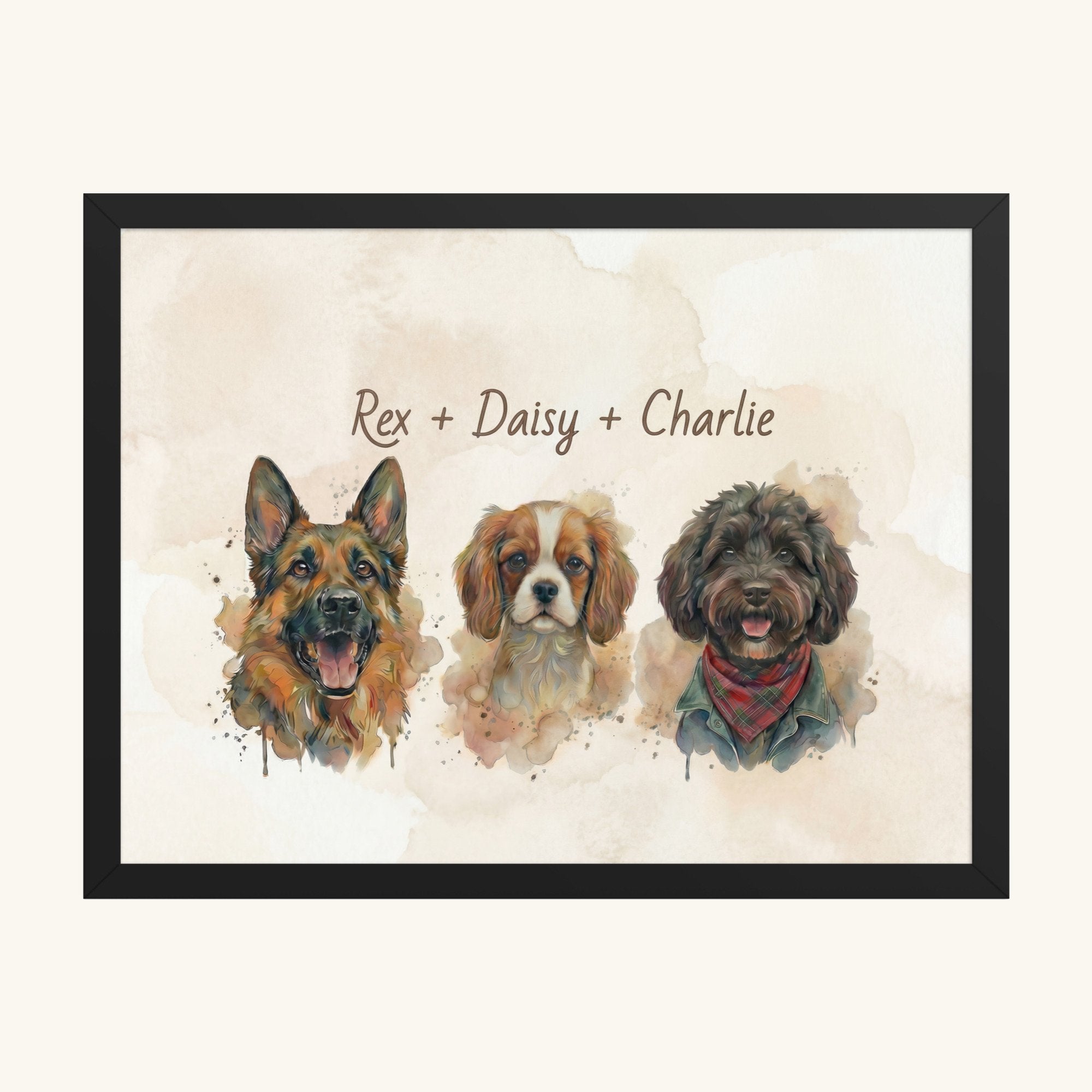 Custom Framed Pet Poster