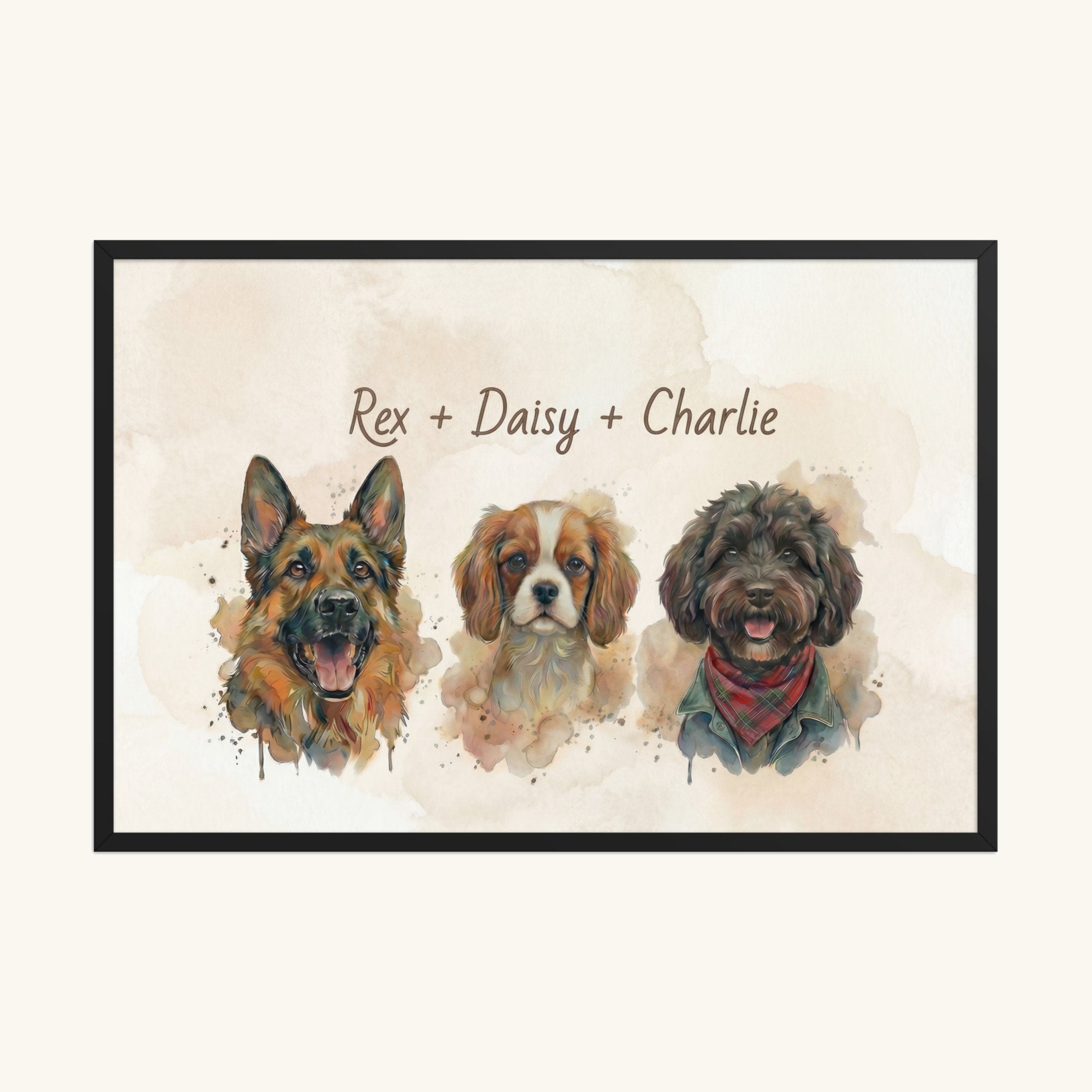 Custom Framed Pet Poster