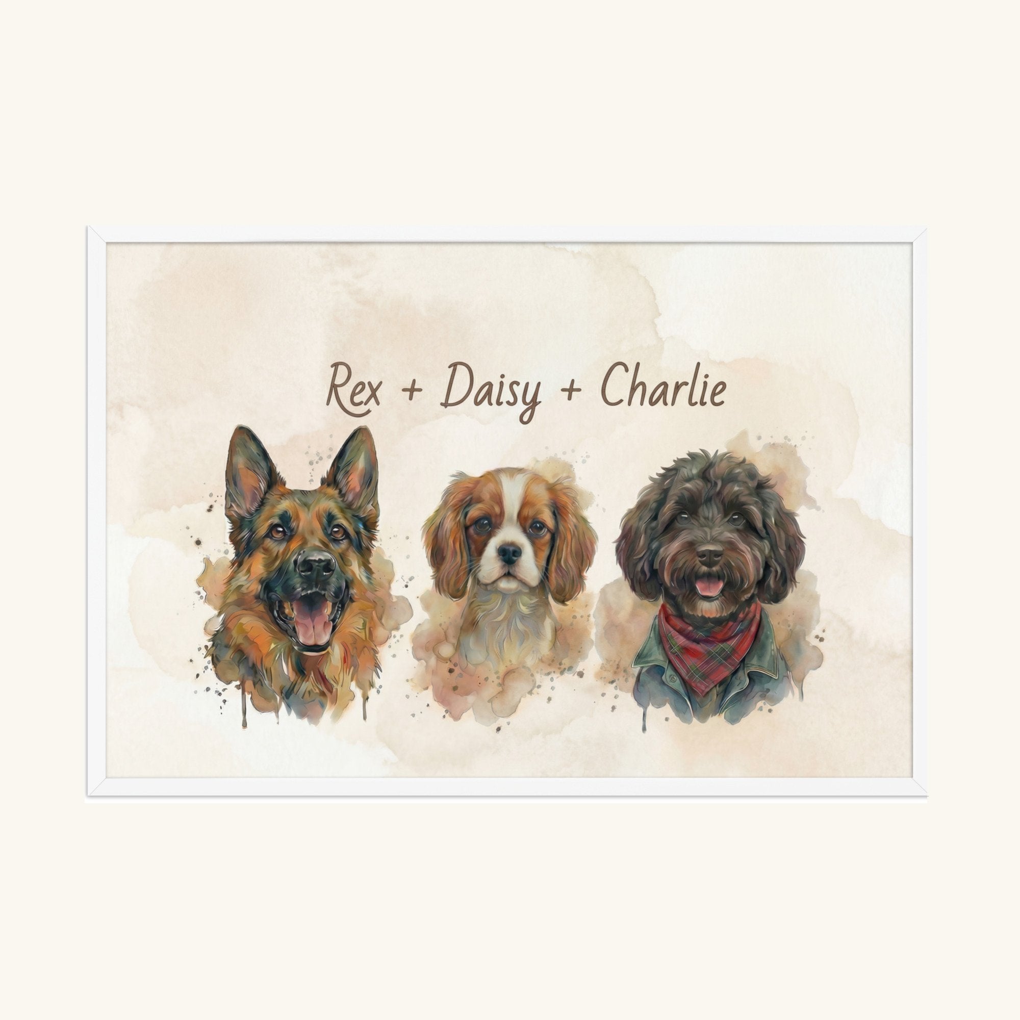 Custom Framed Pet Poster