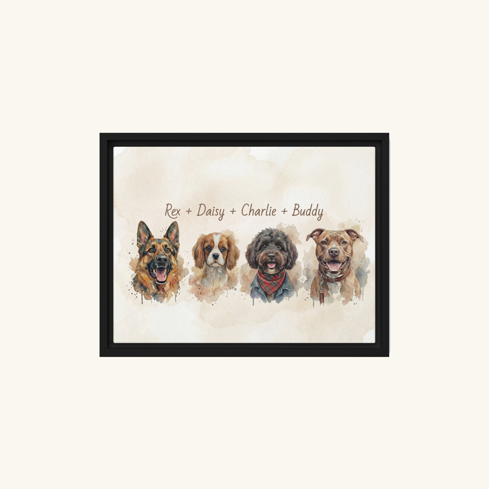 Custom Framed Pet Canvas