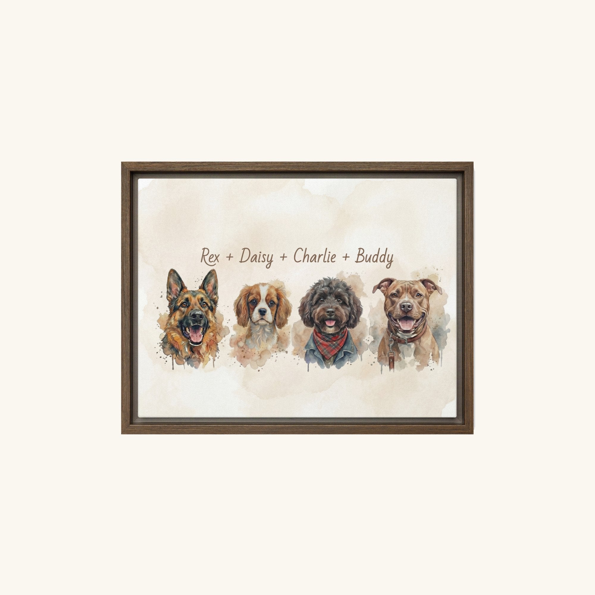Custom Framed Pet Canvas