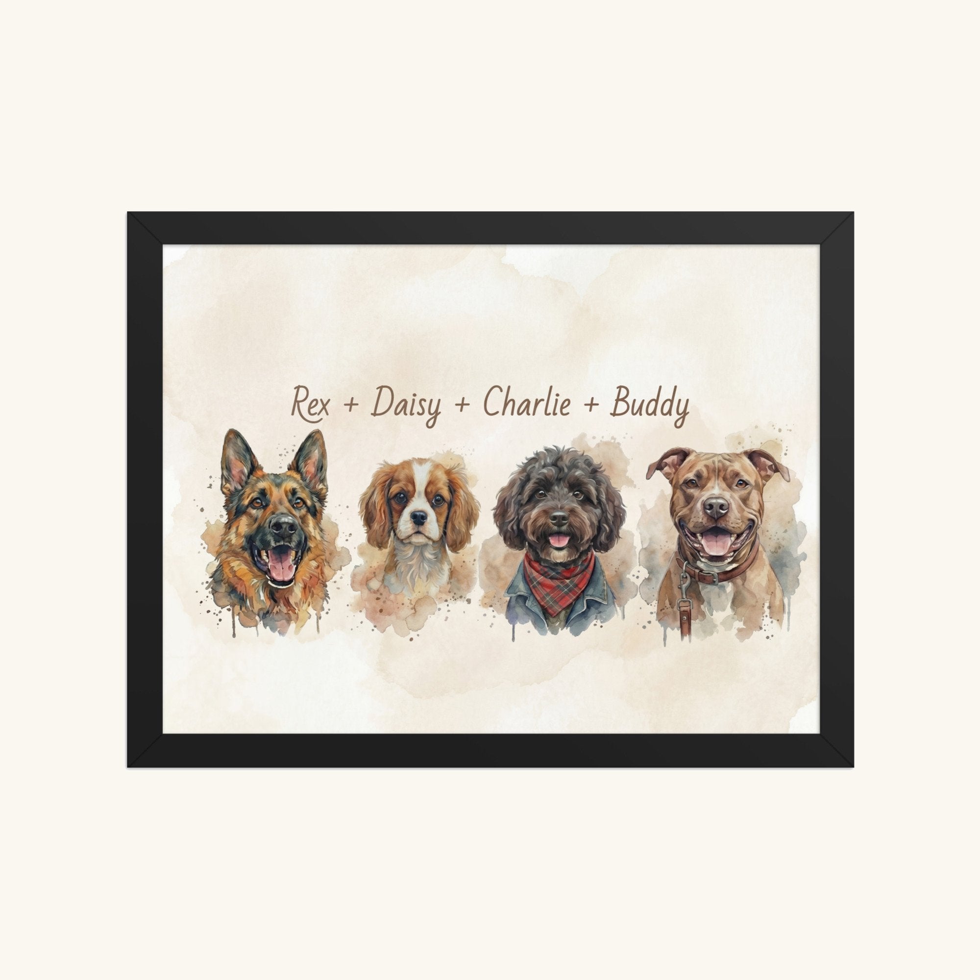 Custom Framed Pet Poster