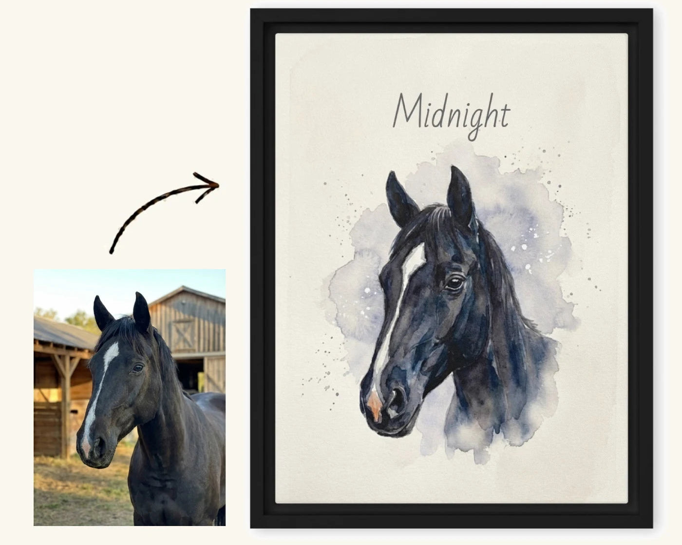 Custom Framed Pet Canvas