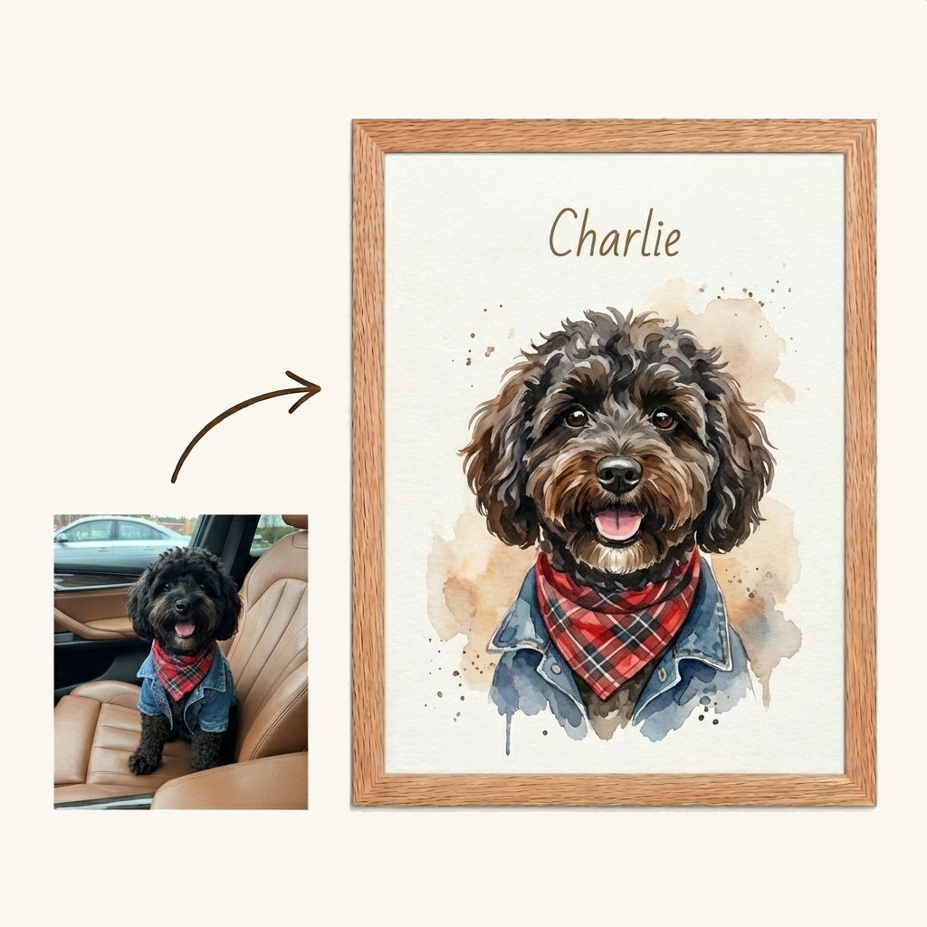 Custom Framed Pet Poster