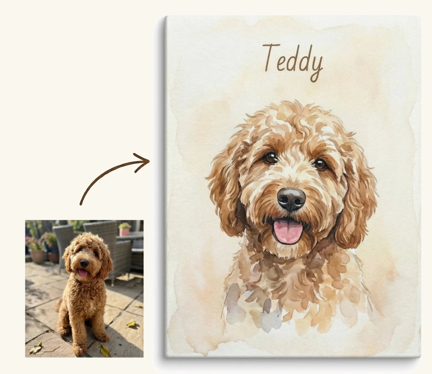 Custom Unframed Pet Canvas
