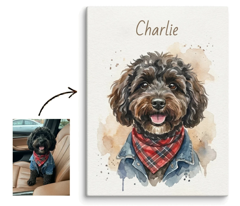 Custom Unframed Pet Canvas